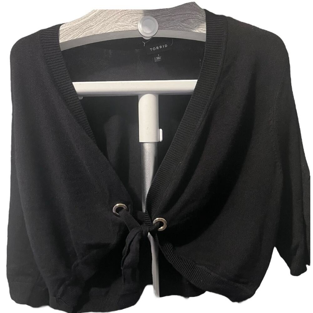 Torrid Cropped Front-tie Sweater